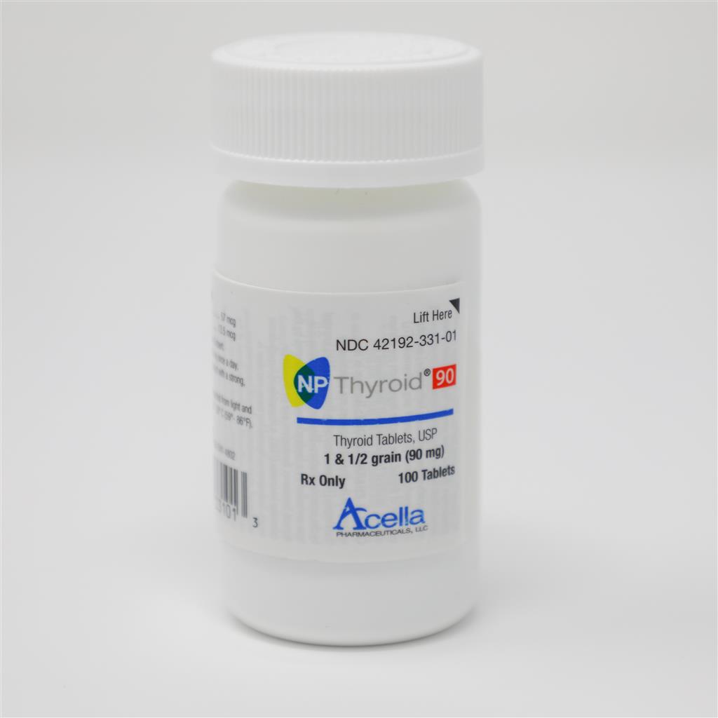 NP Thyroid® (Thyroid Tablets, USP) 90 mg Acella Pharmaceuticals Shop