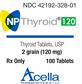 NP Thyroid Oral Tablets 120 MG