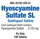 Hyoscyamine Sulfate .125 SL